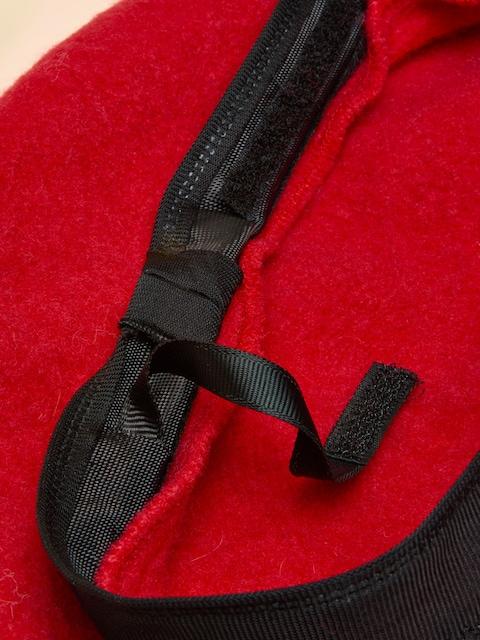 joules Amelie Red Adjustable Wool Beret Hat