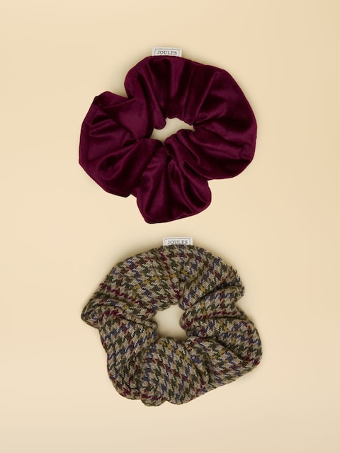Joules Annika Multi Scrunchie Pack Of Two