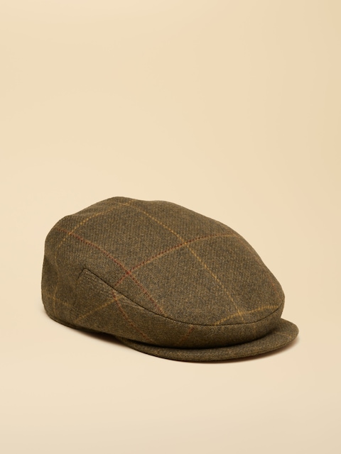 Joules Ashby Khaki Green Flat Cap
