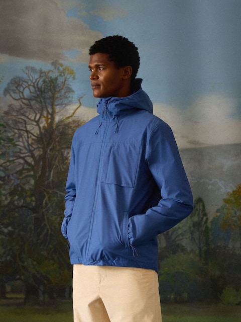 Joules Ayston Blue Lightweight Waterproof Coat