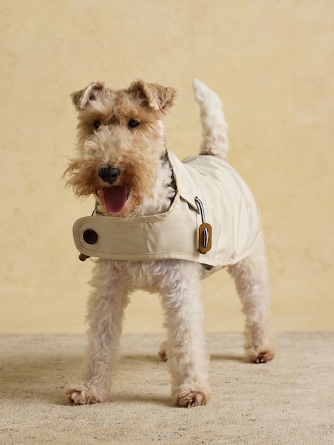Joules Beige Water-Resistant Dog Jacket