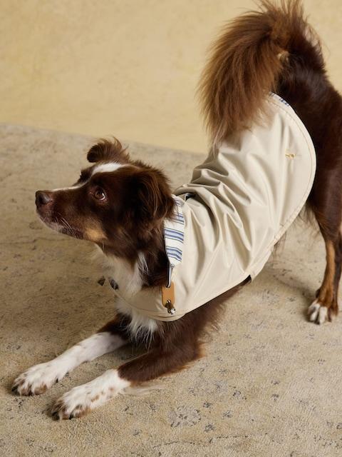 Joules Beige Water-Resistant Dog Jacket