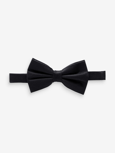 Joules Black 100% Silk Bow Tie