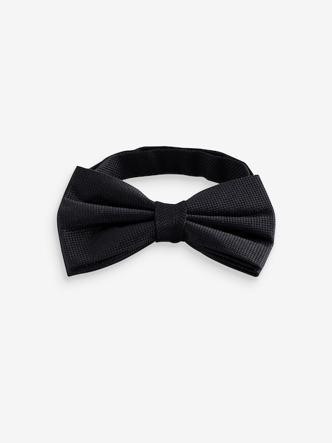 Joules Black 100% Silk Bow Tie