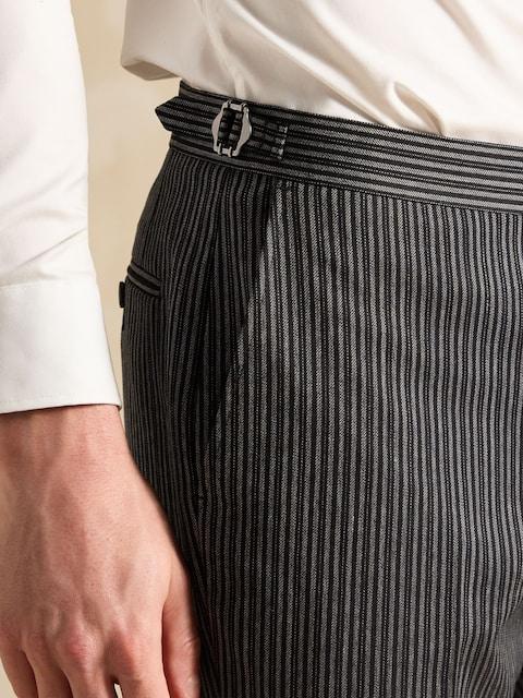 joules Black Slim Fit Morning Suit Trousers