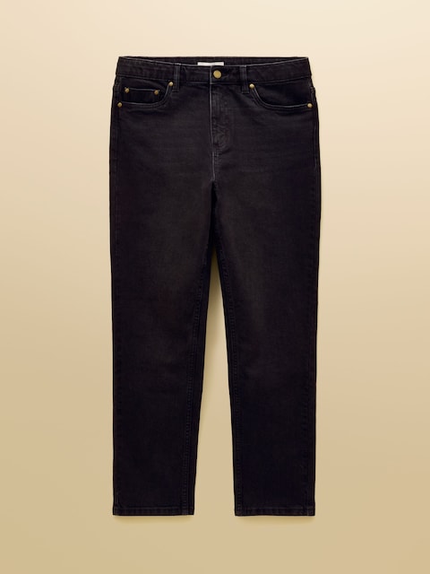 joules Black Straight Fit Mid Rise Jeans