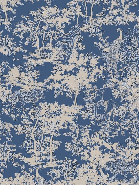 Joules Blue Animal Print 10M Wallpaper