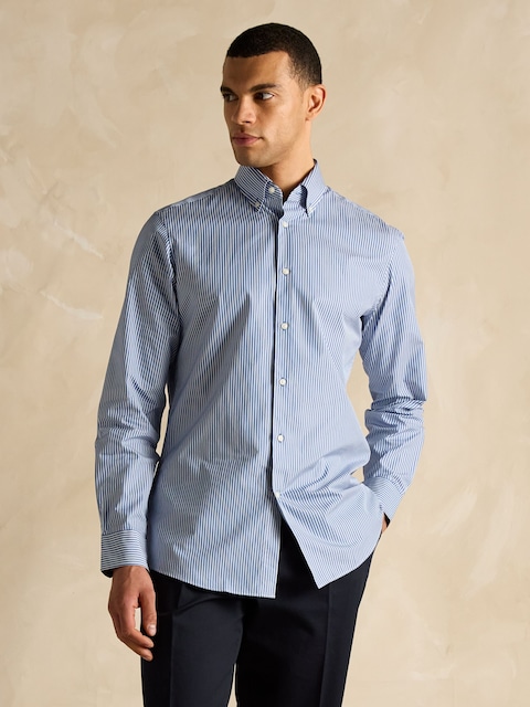 Joules Blue Bengal Long Sleeve 100% Cotton Shirt