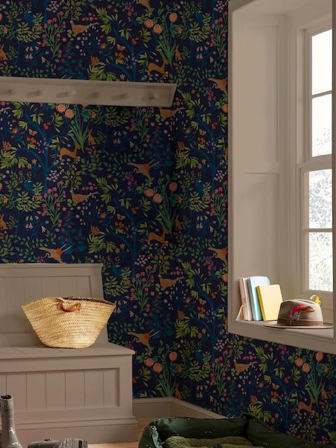 Joules Blue Enchanted Woodland 10M Wallpaper