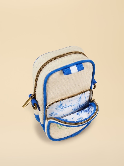 joules Blue Oat Boat Club Crossbody Bag