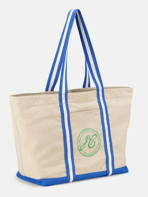 joules Blue Oat Boat Club Tote Bag