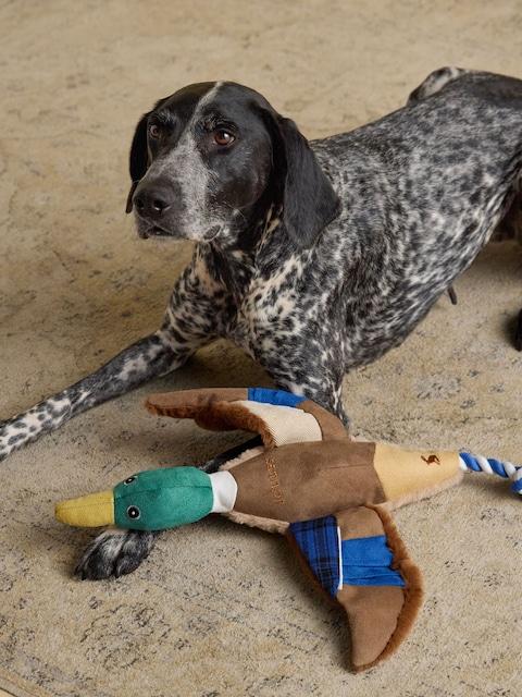 Joules Blue Plush Duck Dog Toy