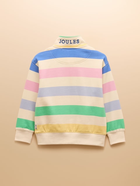 Joules Boys' Alfie Multi Quarter Zip Sweatshirt