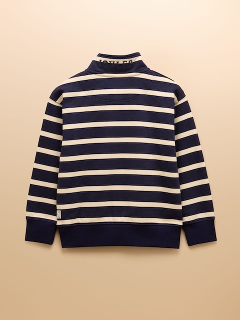 Joules Boys' Alfie Navy Quarter Zip Sweatshirt