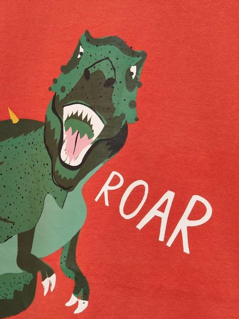 joules Boys' Ben Orange Dino Short Sleeve T-Shirt