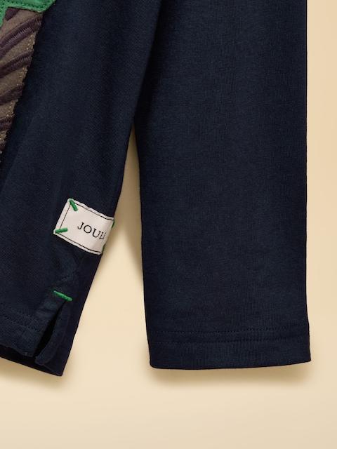 joules Boys' Jack Navy Applique Long Sleeve Top