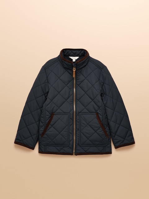 Joules Boys' Maynard Navy Quilted Jacket