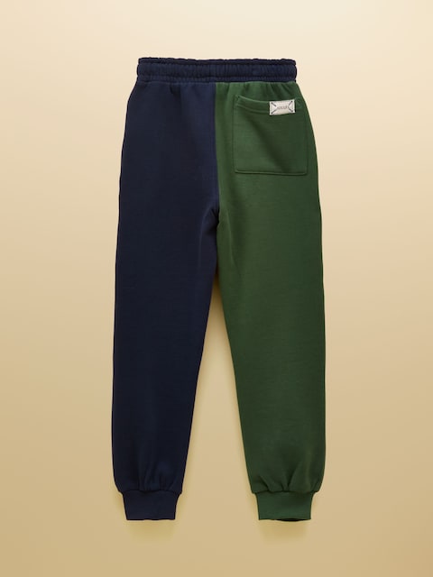 Joules Boys' Ted Green/Blue Cuffed Joggers