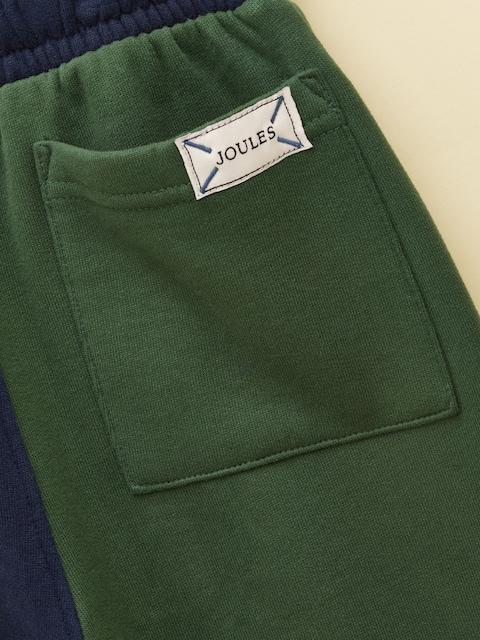 joules Boys' Ted Green/Blue Cuffed Joggers