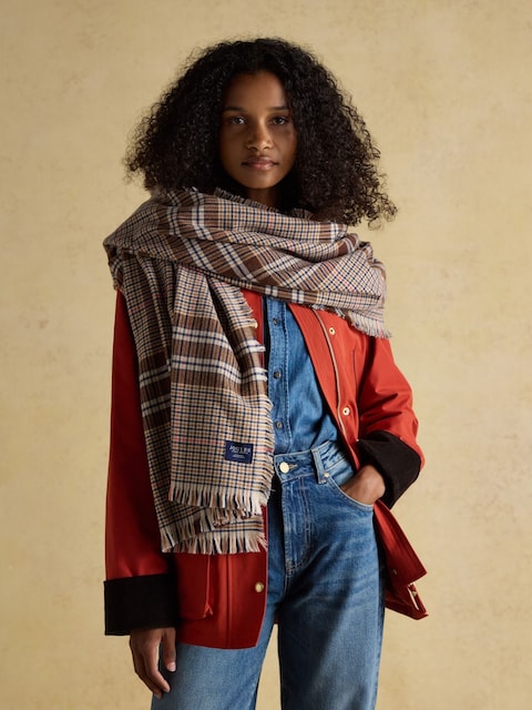 Joules Bracewell Neutral Large Scarf