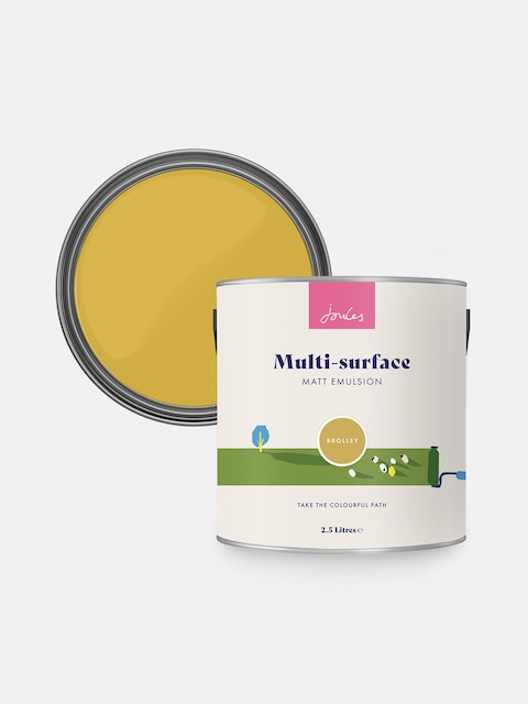joules Brolley Yellow Multi Surface Matt Emulsion
