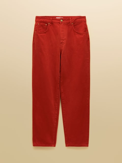 joules Burnt Orange Relaxed Fit Mid Rise Jeans