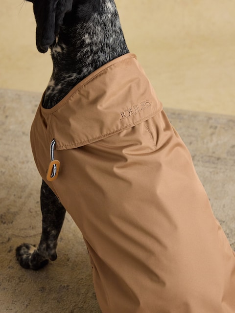 Joules Burra Brown Water-Resistant Dog Jacket