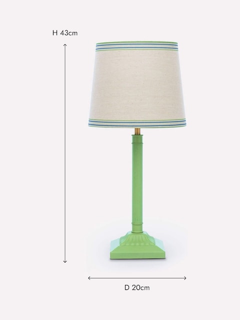 joules Buscot Green Square Base Table Lamp