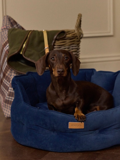 Joules Chesterfield Navy Dog Bed