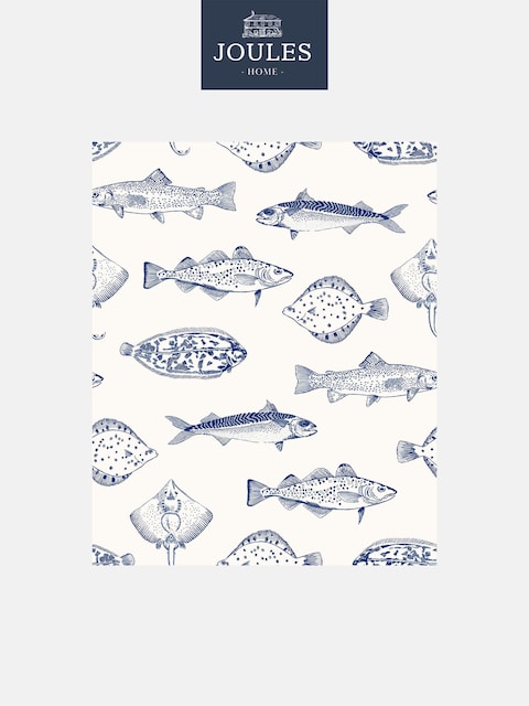 Joules Coast Blue Name The Plaice 10M Wallpaper