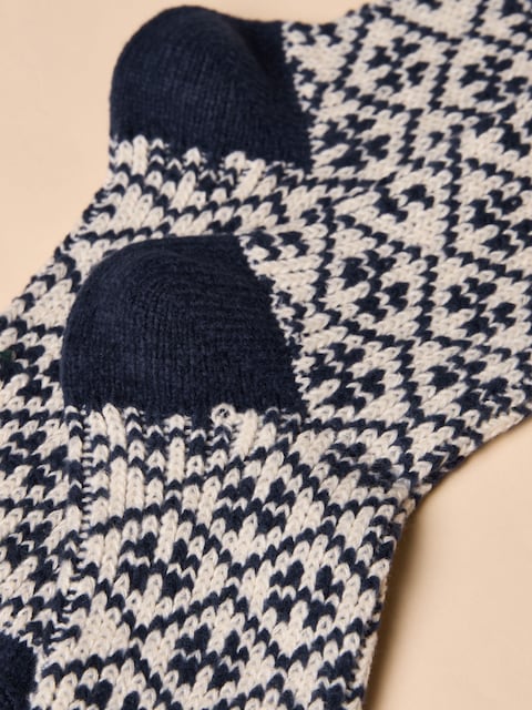 joules Cosy Navy Socks