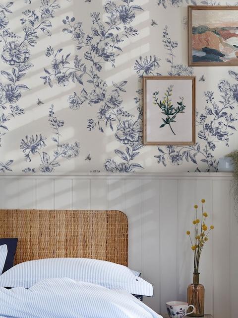 Joules Cream Honey Floral 10M Wallpaper