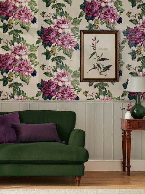 Joules Cream Invite Floral 10M Wallpaper