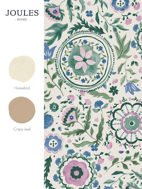 joules Cream/Multi Festival Flowers 10M Wallpaper