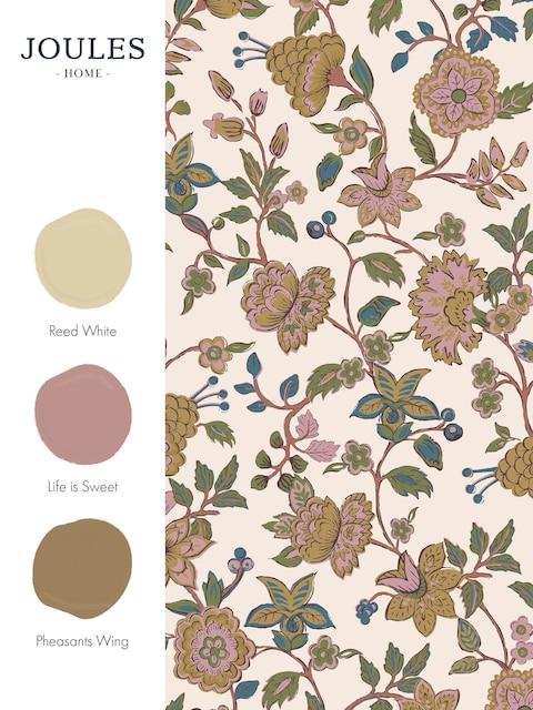 joules Cream/Multi Scot Floral 10M Wallpaper