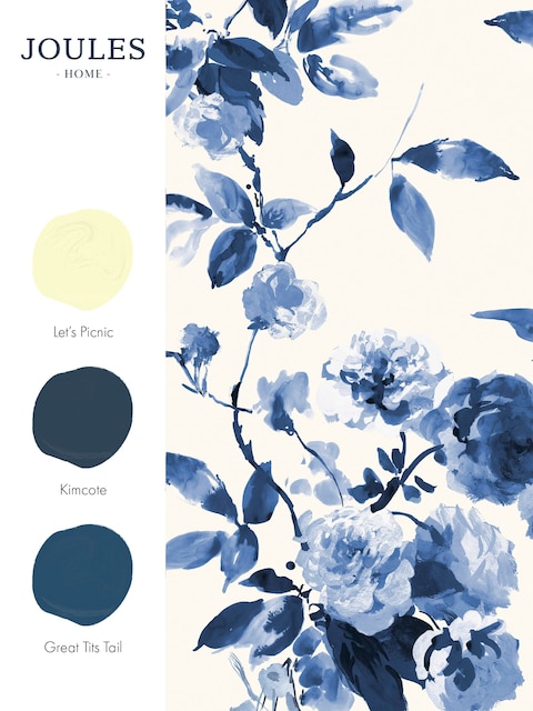 joules Creme Boho Bloom 10M Wallpaper