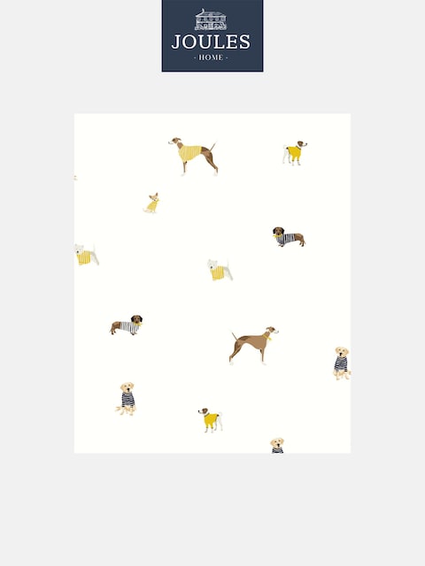 Joules Creme Harbour Dogs 10M Wallpaper