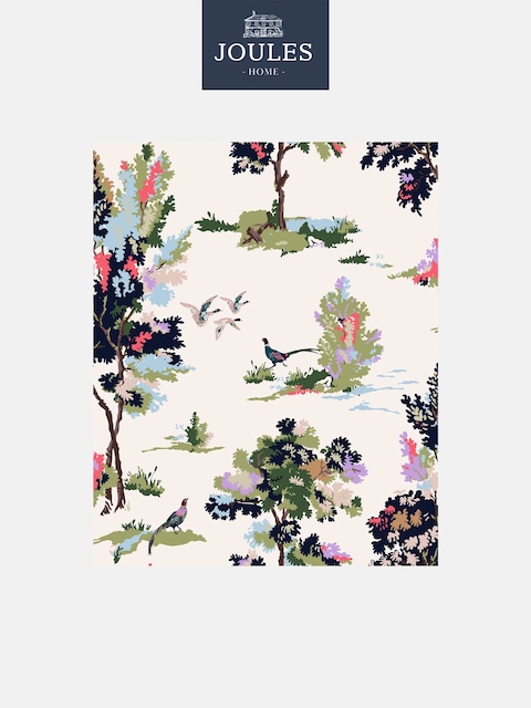Joules Dawn Grey Woodland Scene 10M Wallpaper