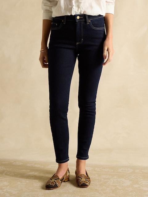 Joules Denim Dark Wash Skinny Fit Mid Rise Jeans