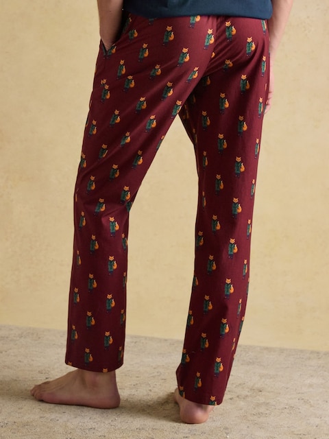 Joules Dozer Burgundy Red Pyjama Bottoms