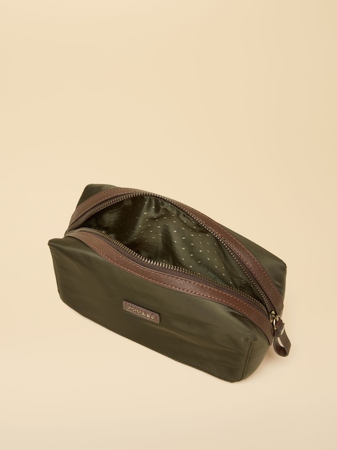 joules Edie Khaki Green Cosmetic Bag