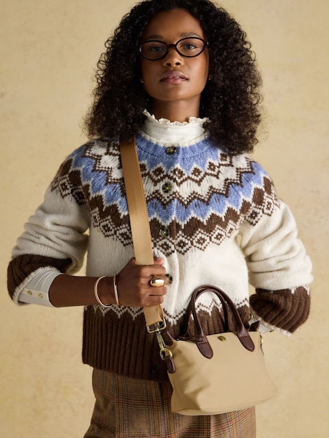 Joules Edie Natural Cross Body Bag