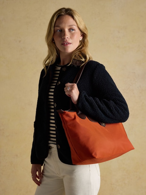 Joules Edie Orange Shopper Bag