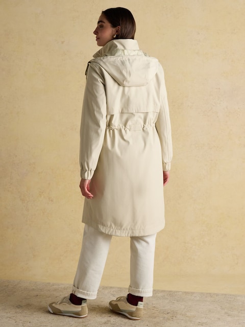 Joules Elbridge Neutral Waterproof Coat With Hood