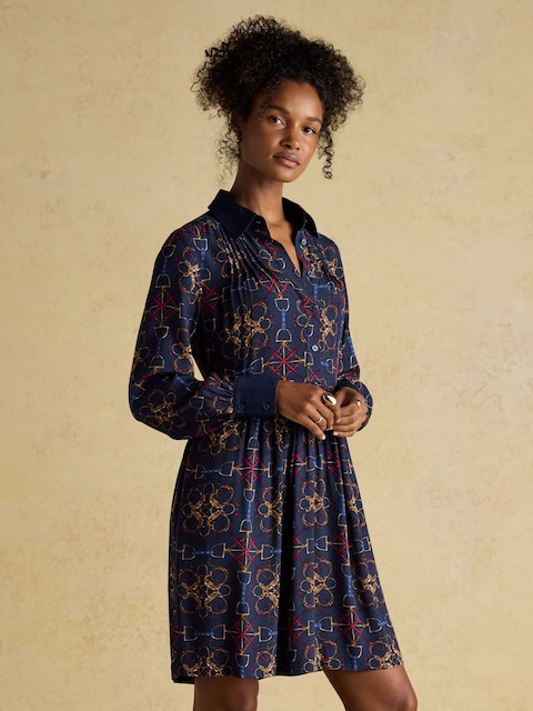 Joules Eleanora Navy Shirt Dress