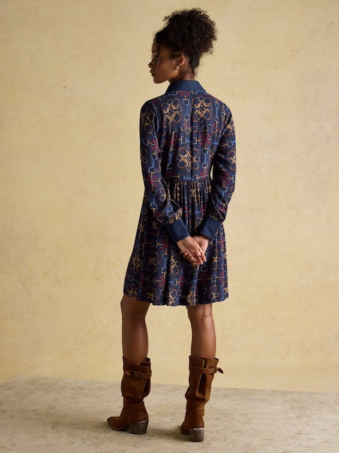 Joules Eleanora Navy Shirt Dress