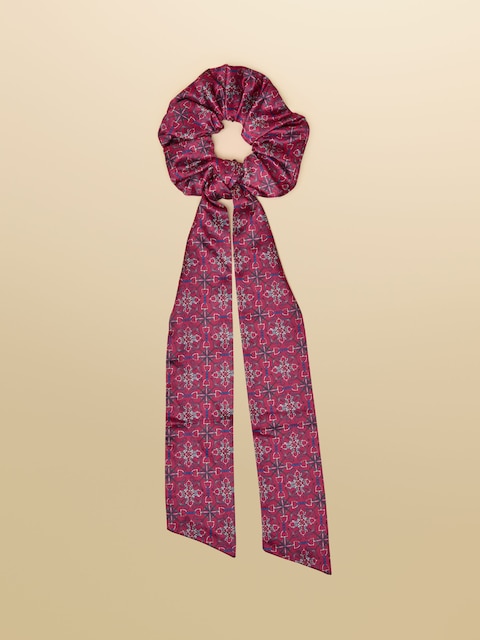 Joules Elissia Berry Red Scarf Scrunchie
