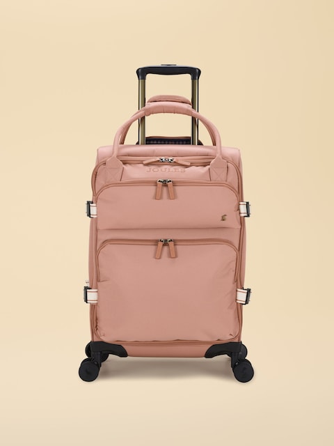 Joules Epwell Pink Cabin Four Wheel Soft Suitcase