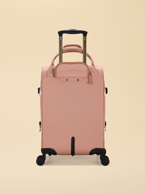 Joules Epwell Pink Cabin Four Wheel Soft Suitcase