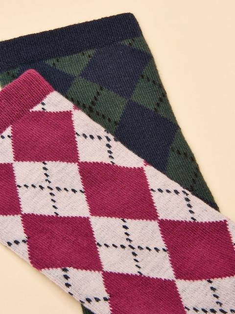 Joules Everyday Multi 2 Pack Cotton Blend Socks